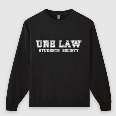 Unisex College Print Crew - White Script Thumbnail