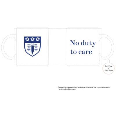 Ceramic Mug 'No duty to care' Thumbnail