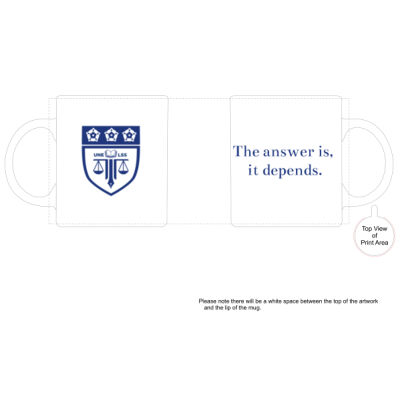 Ceramic Mug 'The answer is it depends' Thumbnail