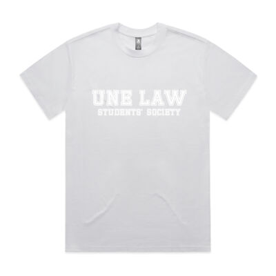 Unisex College Print Heavy Tee - White Script Thumbnail