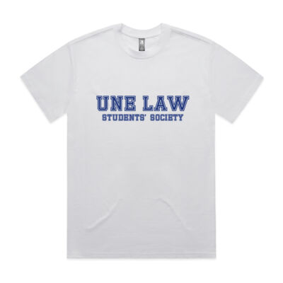 Unisex College Print Heavy Tee - Blue Script Thumbnail