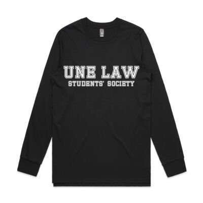 Unisex College Print LS Tee - White Writing Script Thumbnail